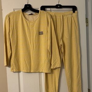 LOFT Yellow Striped Women’s Pajama Set